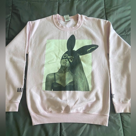 Ariana Grande Sweaters - Ariana Grande Pink Graphic Sweater